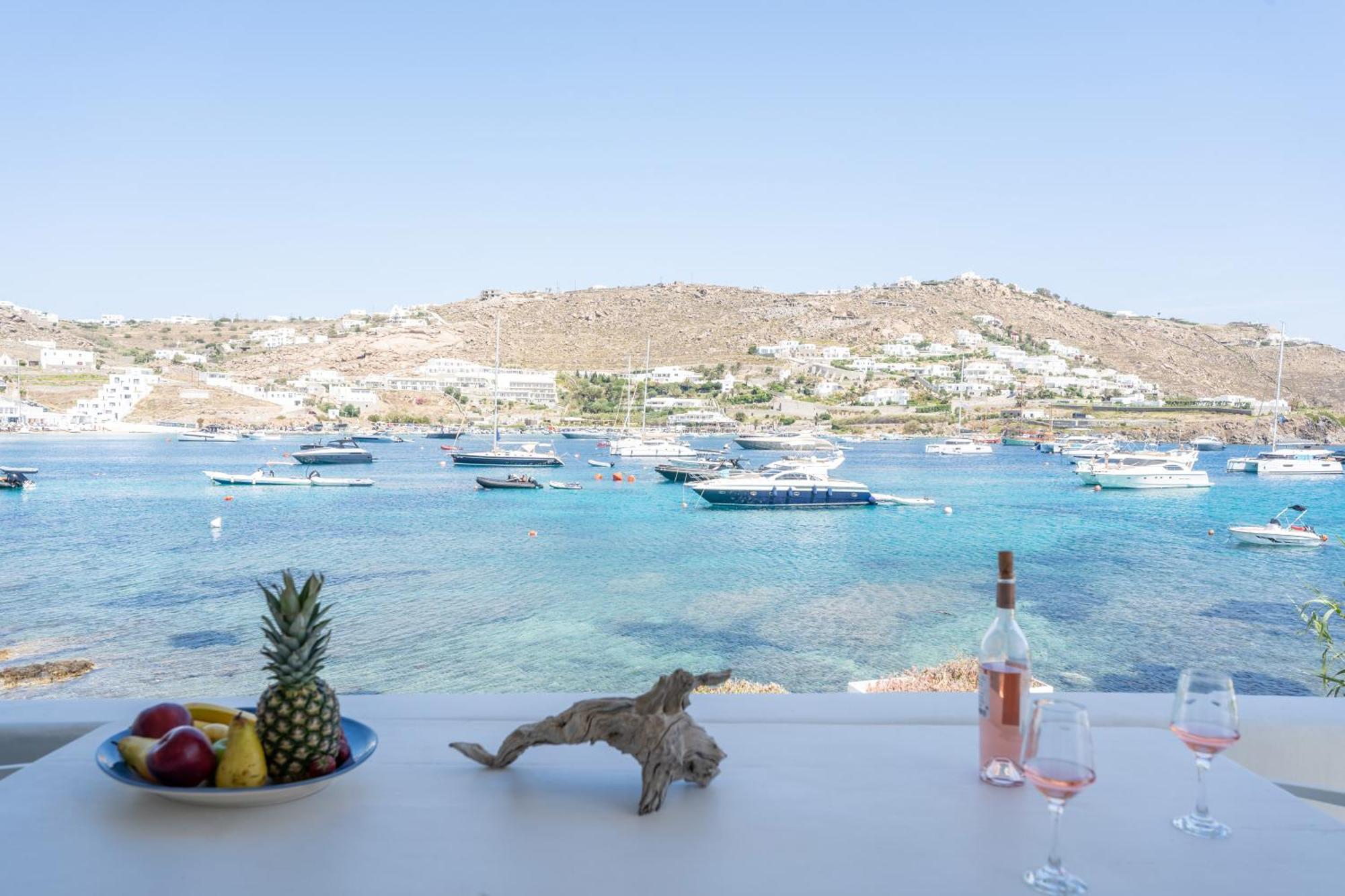 Luxury Sea House By Blue Waters Mykonos Villa Ornos  Exterior foto