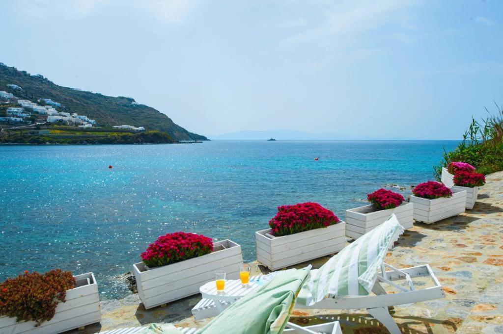 Luxury Sea House By Blue Waters Mykonos Villa Ornos  Exterior foto