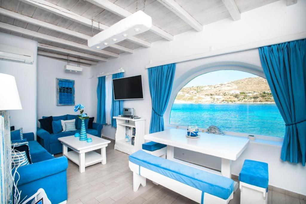 Luxury Sea House By Blue Waters Mykonos Villa Ornos  Exterior foto